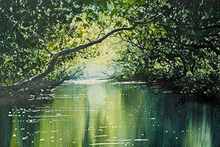 Water Reflections in Watercolour example painting water reflections in watercolour image